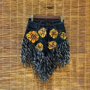 Hand Painted Cutoffs